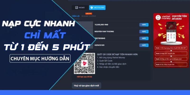 Các phương thức nạp tiền DU88 phổ biến