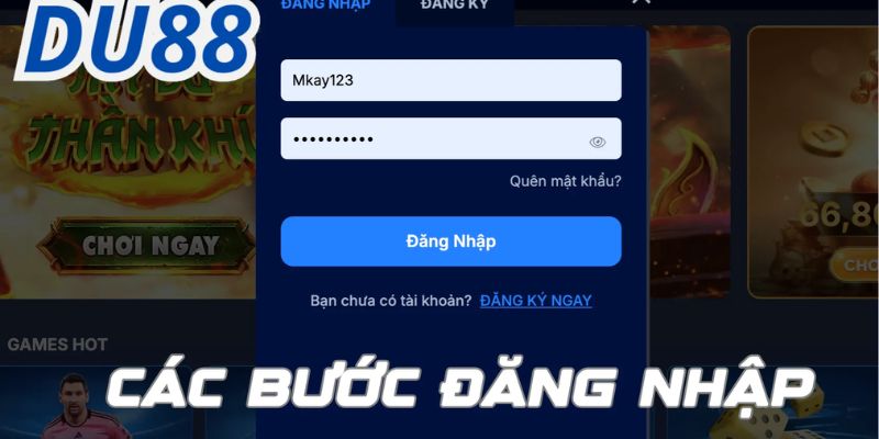 Hướng dẫn đăng nhập DU88 nhanh chóng